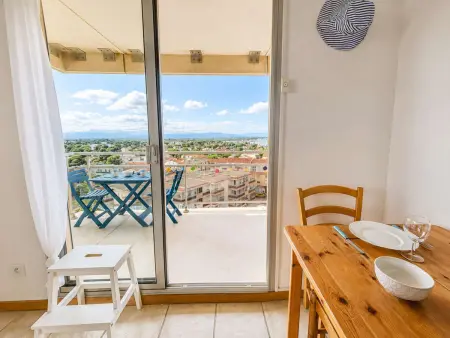 Studio face mer, clim, animaux admis - 2 pers., Appartement 2 personnes à Canet en Roussillon : photo 5