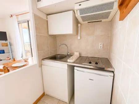 Studio face mer, clim, animaux admis - 2 pers., Appartement 2 personnes à Canet en Roussillon : photo 8