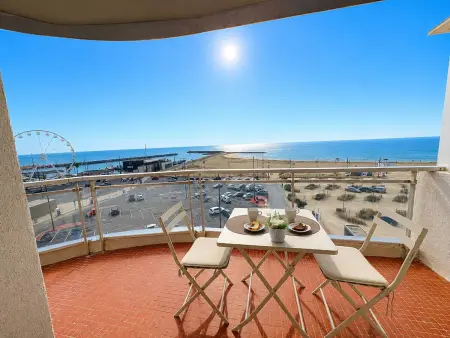 Appartement vue mer et port, terrasses, Canet-en-Roussillon : photo 1