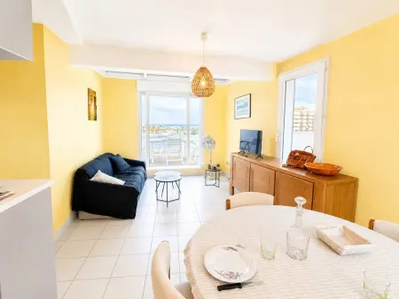 Duplex 4 chambres vue mer et bateaux, Canet-en-Roussillon : photo 3