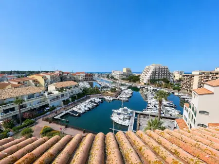 Duplex 4 chambres vue mer et bateaux, Canet-en-Roussillon : photo 8