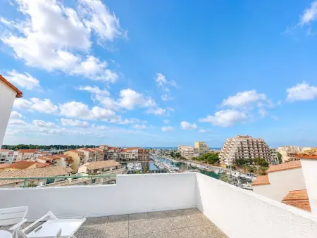Duplex 4 chambres vue mer et bateaux, Canet-en-Roussillon : photo 16