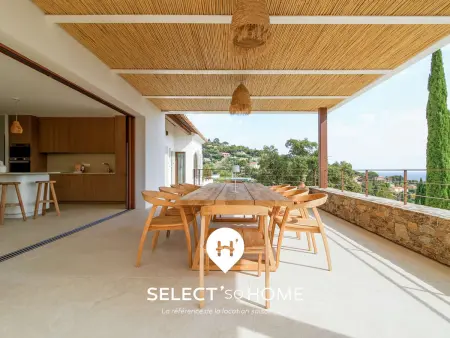 Villa suspendue vue mer à Aiguebelle, Le Lavandou, 10 pers. : photo 13