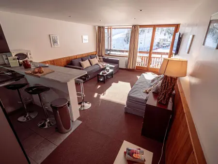 Appartement skis aux pieds vue montagne, La Plagne - 6 pers. : photo 2
