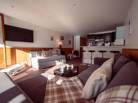 Appartement skis aux pieds vue montagne, La Plagne - 6 pers. : photo 3