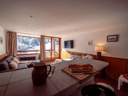 Appartement skis aux pieds vue montagne, La Plagne - 6 pers. : photo 4