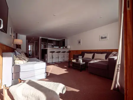 Appartement skis aux pieds vue montagne, La Plagne - 6 pers. : photo 7