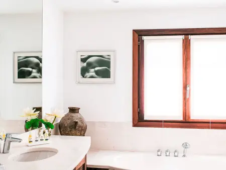 Villa Can Romani, piscine chauffée et vue mer à Sant Josep : photo 4