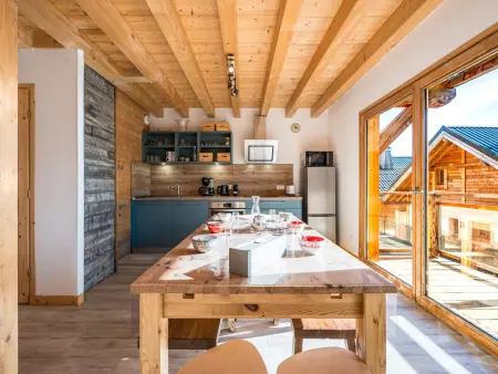 Chalet vue panoramique - 9 pers., Appartement 9 personnes à La Toussuire : photo 2