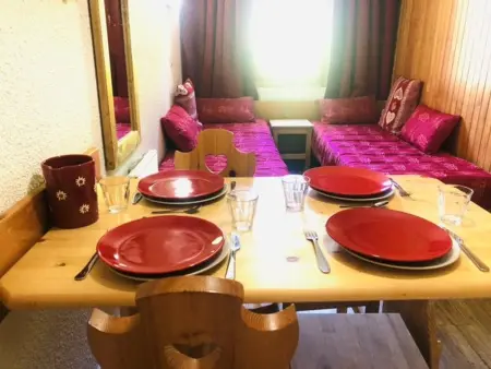 Studio divisible, 4 pers, vue pistes, Appartement 4 personnes à Les Avanchers Valmorel : photo 4