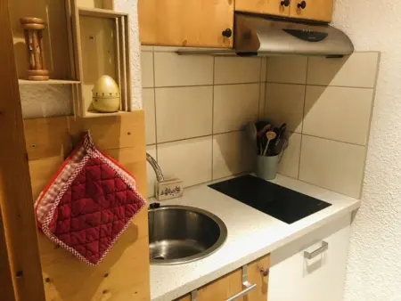 Studio divisible, 4 pers, vue pistes, Appartement 4 personnes à Les Avanchers Valmorel : photo 8