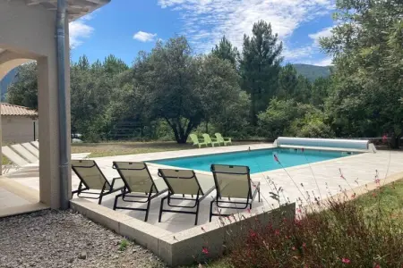 Maison avec piscine privée et vue sur la Serre de Barre, Les Salelles : photo 5