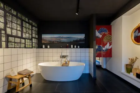 Maison Myosotis à Lerici, jardin clos et piscine privée : photo 13