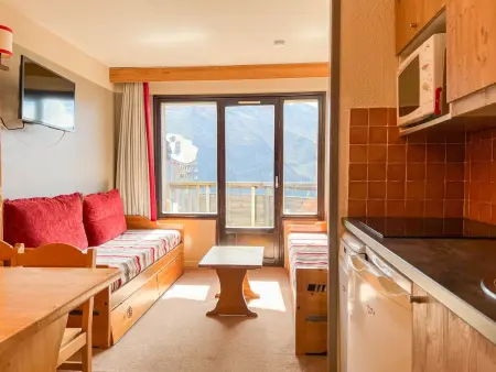 Studio cabine pour 4 pers. à Avoriaz, balcon sud : photo 1