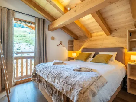 Demi-chalet avec vue sur le massif de Beauregard à La Clusaz : photo 11