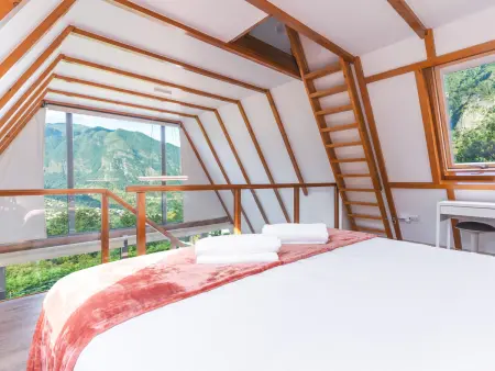 Chalet design avec jacuzzi privé et vue montagnes, São Vicente : photo 15