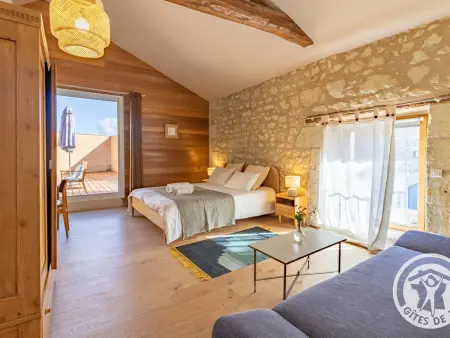 Maison de charme au cœur du vignoble - 6 pers., Gîte 6 personnes à Le Puy Notre Dame : photo 6