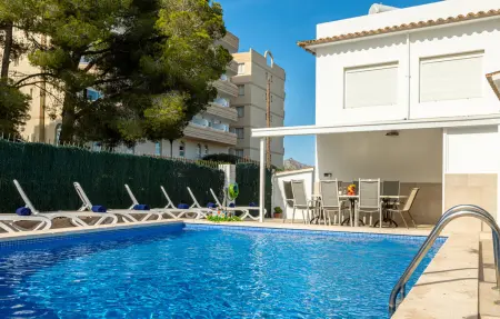 Villa Casa Blanca, piscine privée à Puerto de Alcúdia : photo 11