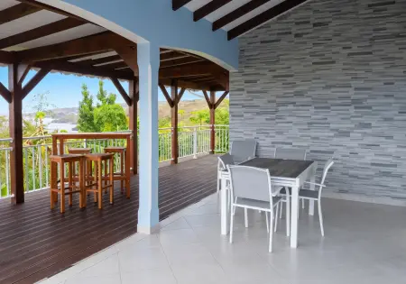 Maison avec terrasse vue mer à Baillif, 3 chambres, 7 pers. : photo 10