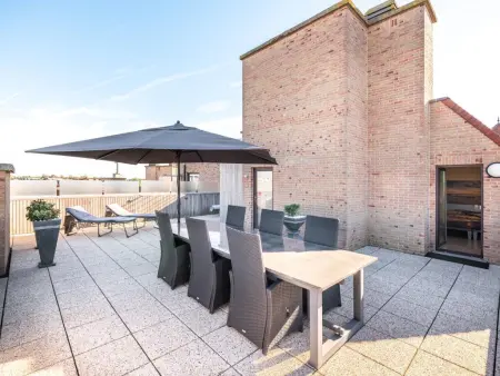 Penthouse avec terrasse sur le toit à 250 m de la mer, Koksijde : photo 14