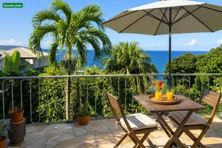 Studio vue mer à Schœlcher, 35 m², balcon privé : photo 1