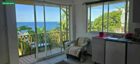 Studio vue mer à Schœlcher, 35 m², balcon privé : photo 2