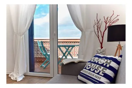 Appartement deux pièces vue mer à San Vincenzo, balcon et parking : photo 6