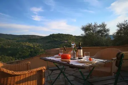 Maison champêtre avec pataugeoire privée à Seggiano, Toscane : photo 5