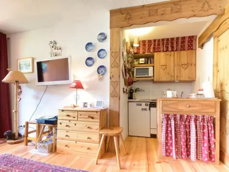 Studio 26 m² vue pistes à Montgenèvre, 4 personnes : photo 2