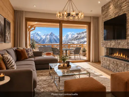 Appartement avec vue montagne - 3 pers., Appartement 3 personnes à Les Deux Alpes : photo 1