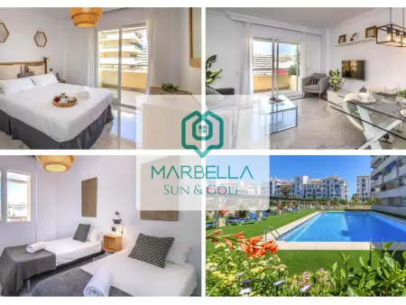 Appartement lumineux vue mer - 6 pers., Appartement 4 personnes à Marbella : photo 1