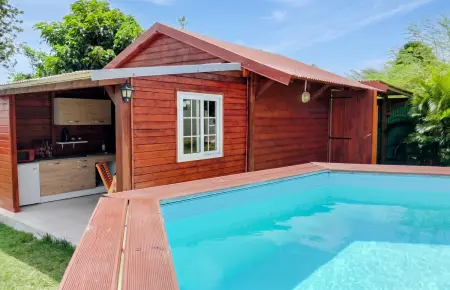 Studio avec piscine privée et clim à Capesterre-de-Marie-Galante : photo 1