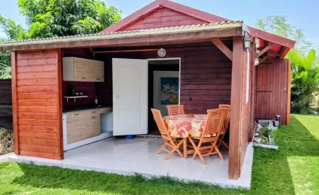 Studio avec piscine privée et clim à Capesterre-de-Marie-Galante : photo 2