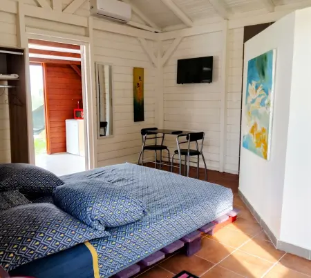 Studio avec piscine privée et clim à Capesterre-de-Marie-Galante : photo 3