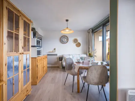 Studio alcôve vue vallée, double balcon, pistes à 100 m - Le Corbier : photo 4