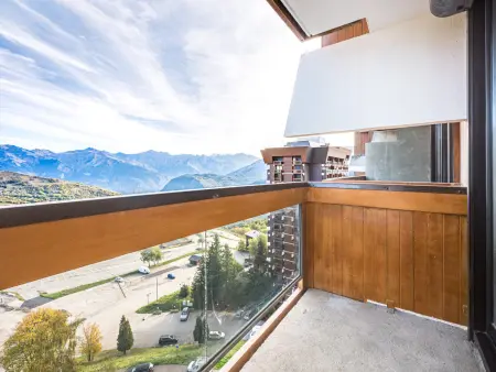 Studio alcôve vue vallée, double balcon, pistes à 100 m - Le Corbier : photo 10