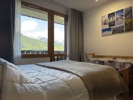 Studio rénové vue montagnes au pied des pistes, Les Avanchers-Valmorel : photo 8