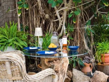 Maison de village avec jardin tropical privé et grill à Guatiza : photo 10
