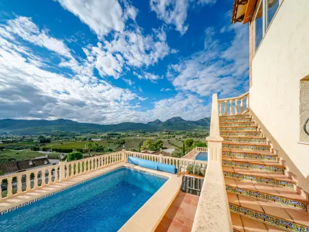Villa Vista Xalo à Jalón-Xaló : piscine privée et vue sur la vallée : photo 52