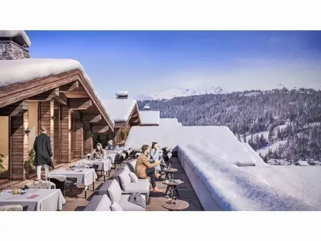 Chalet 7 chambres ski-in ski-out avec piscine chauffée à Champagny : photo 3