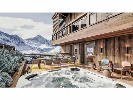 Chalet 7 chambres ski-in ski-out avec piscine chauffée à Champagny : photo 9