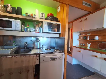 Studio cabine confortable, pied des pistes - 5 pers. : photo 5