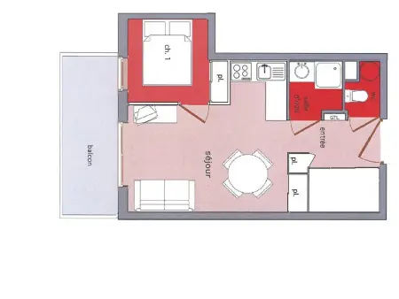 Appartement 4 pers Ã  ArÃªches-Beaufort, animaux OK : photo 5