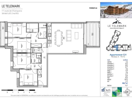 Appartement ski aux pieds - 10 pers., Appartement 10 personnes à Vénosc : photo 8