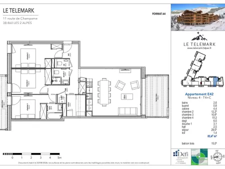 Appartement ski aux pieds - 8 pers., Appartement 8 personnes à Vénosc : photo 8