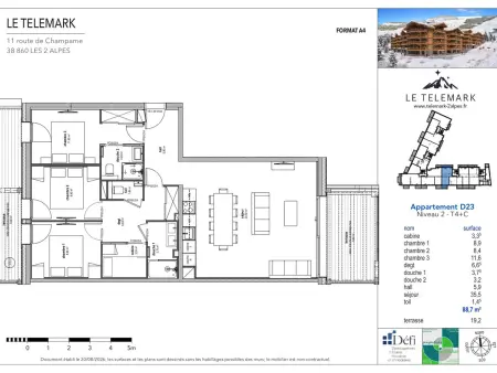 Appartement skis aux pieds pour 8 pers., Appartement 8 personnes à Vénosc : photo 7