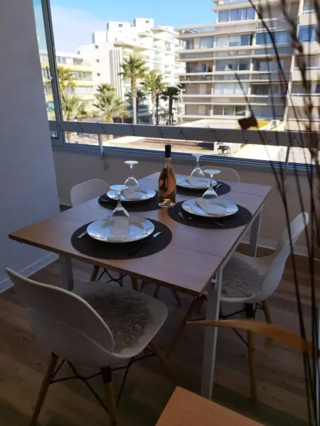 Appartement cosy Canet-en-Roussillon 27 m² Terrasse : photo 6