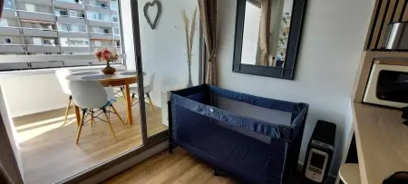 Appartement cosy Canet-en-Roussillon 27 m² Terrasse : photo 9