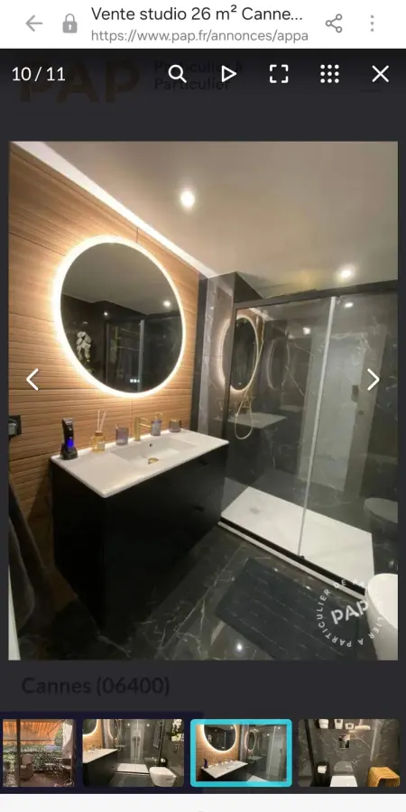 Studio Cannes 26 m², climatisation, Appartement 2 personnes à Cannes : photo 38