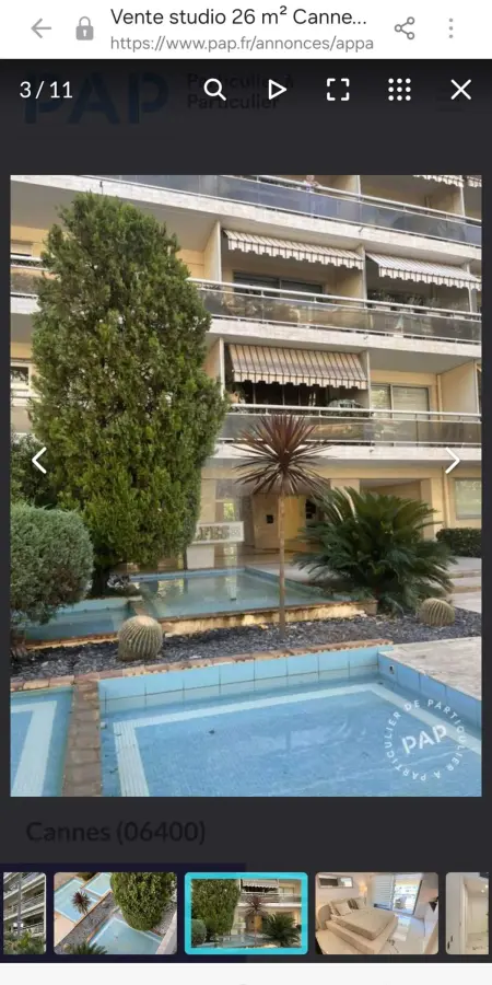 Studio Cannes 26 m², climatisation, Appartement 2 personnes à Cannes : photo 44